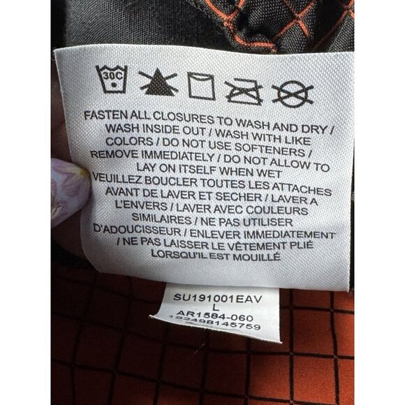 Nike Men's Sz L Sportswear Tech Pack Grid Woven Shorts Black Orange AR1584-060 - Picture 6 of 11